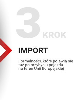 import pojazdu auta z usa